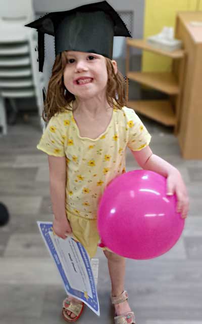 Preschool graduation certificate