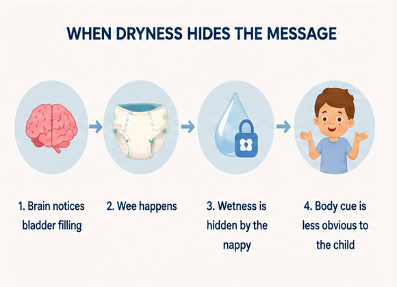 Dryness hides the message